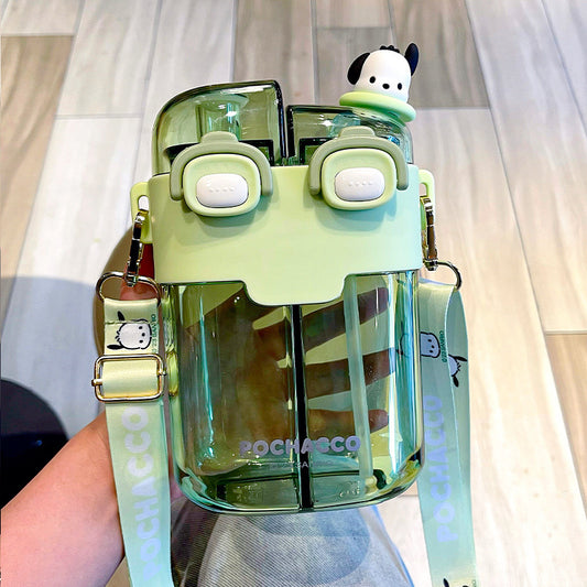 Pochacco - Portable Double Water Bottle