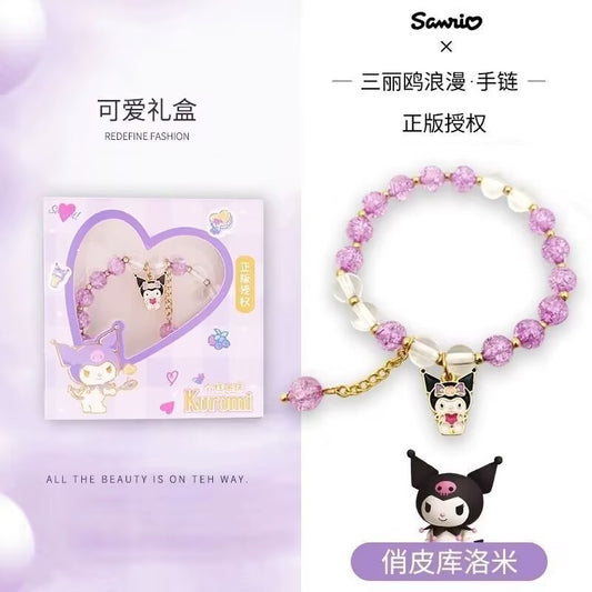 Kuromi crystal bracelet