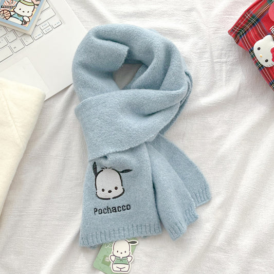 Pochacco - Knitted wool scarf