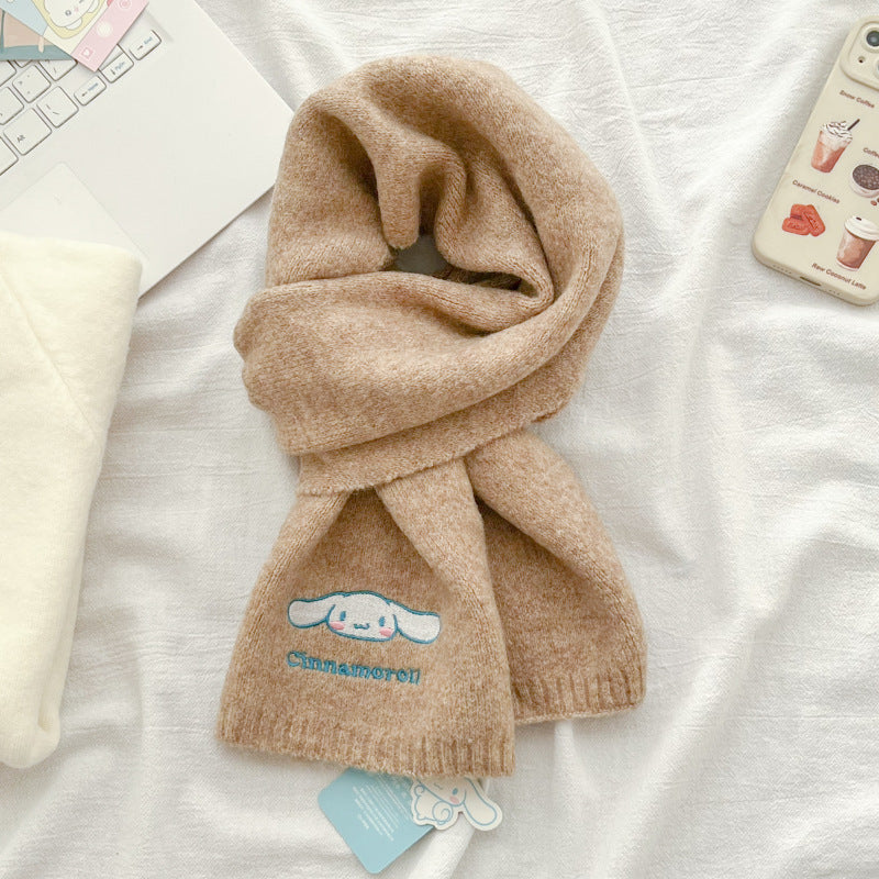 Cinnamoroll - Knitted wool scarf