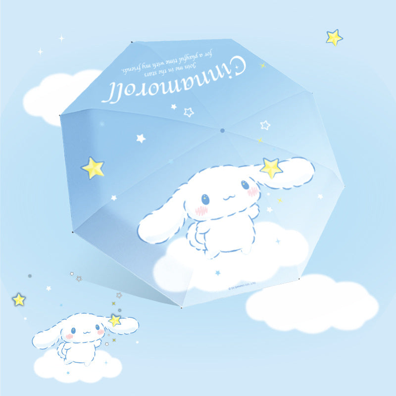 Cinnamoroll Tri-fold automatic umbrella