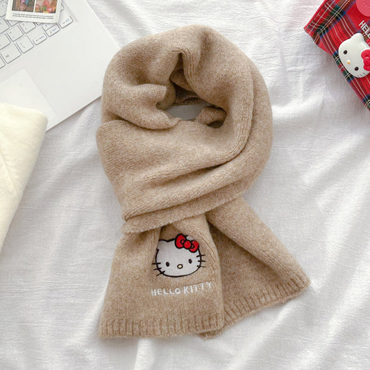 Hello Kitty - Knitted wool scarf