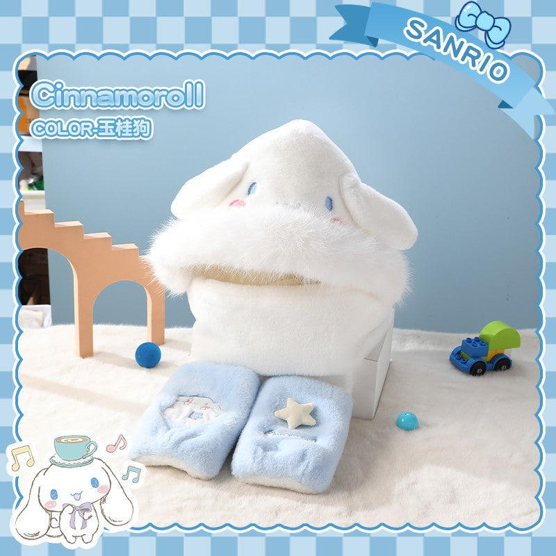 Cinnamoroll - Plush hat, gloves and scarf 3in1