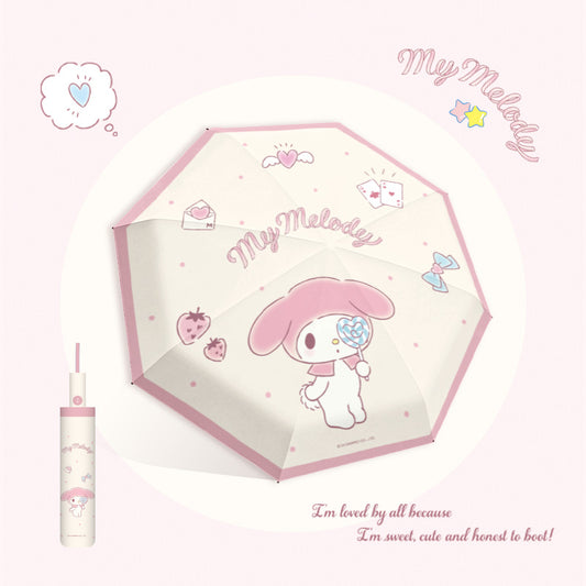 My Melody Tri-fold automatic umbrella