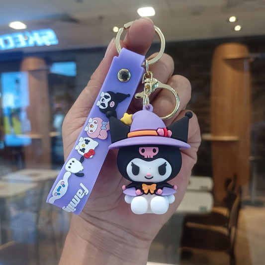 Kuromi Black-PVC key chain