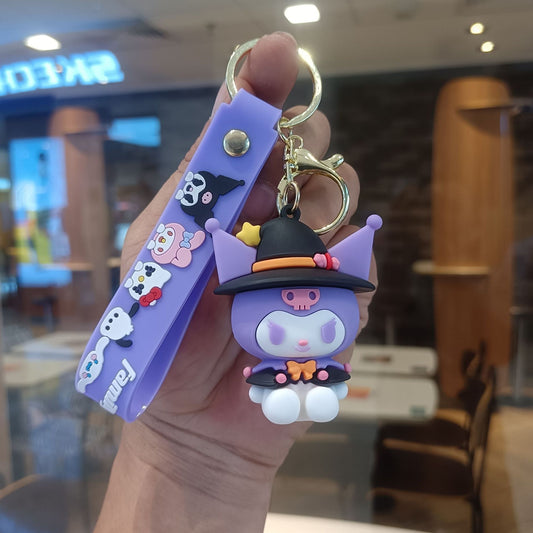 Kuromi Purple-PVC key chain