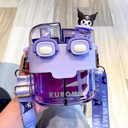 Kuromi - Portable Double  Water Bottle