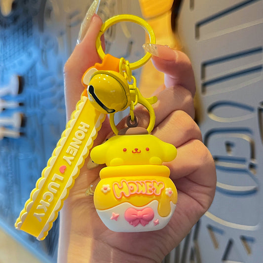 Pompompurin-Bee jar key chain
