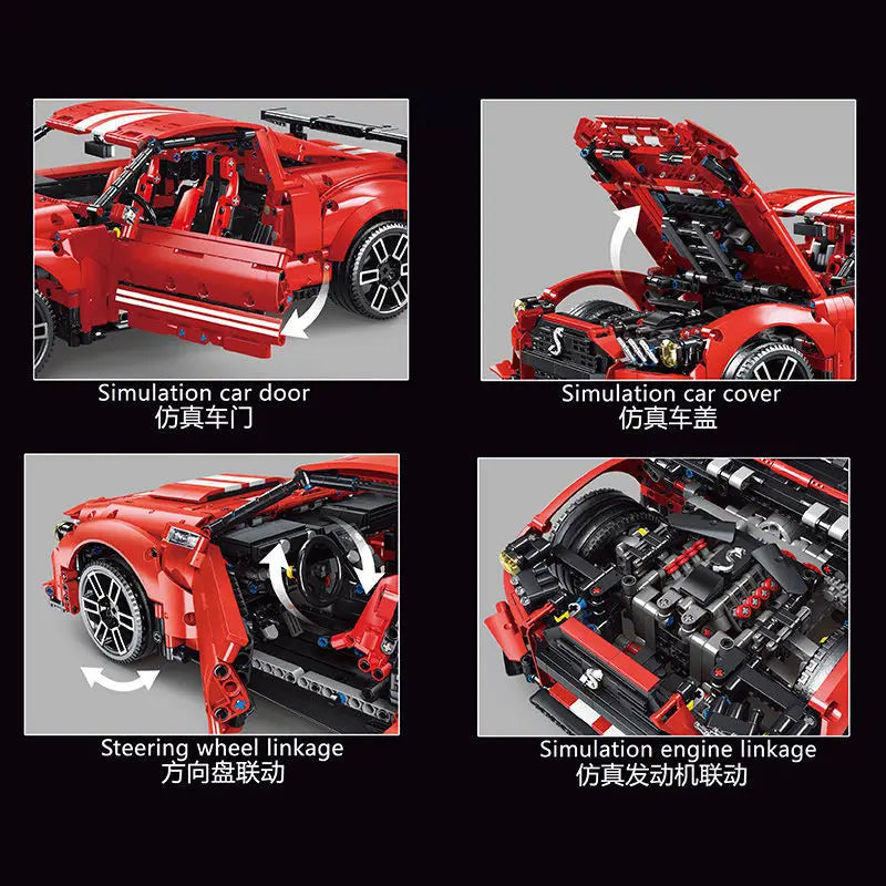 Supercar Building Block Bricks Model