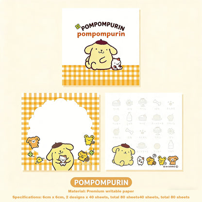 Sanrio Small Grid Notepad - Office Memo & Reminder Notes