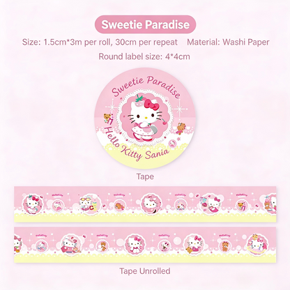Sanrio Sticker Tape - DIY Decorative Materials for Planners