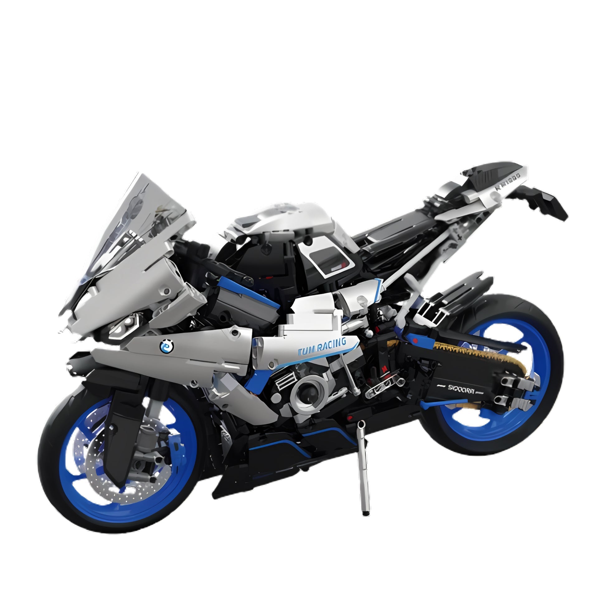 T3007 Motorcycle Technical 1:5 Model Building Blocks