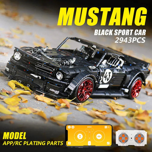Classic Sports Car Mustang Hoonicorn V2 Bricks Toy