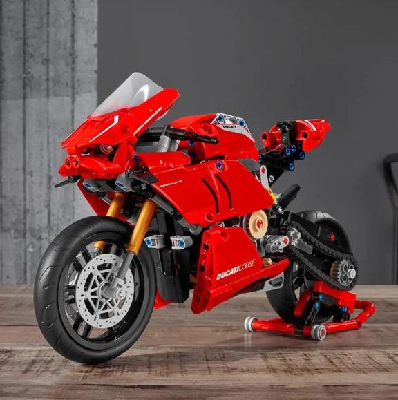 Ducatied Motorcycle Building Blocks Motorbike 42107 Locomotive Model Mechanical Assembly Bricks