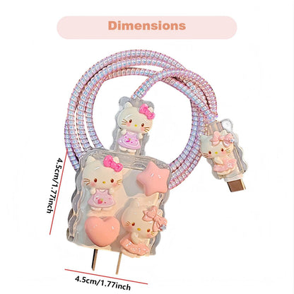Sanrio Laser Pink Phone Cable Protector