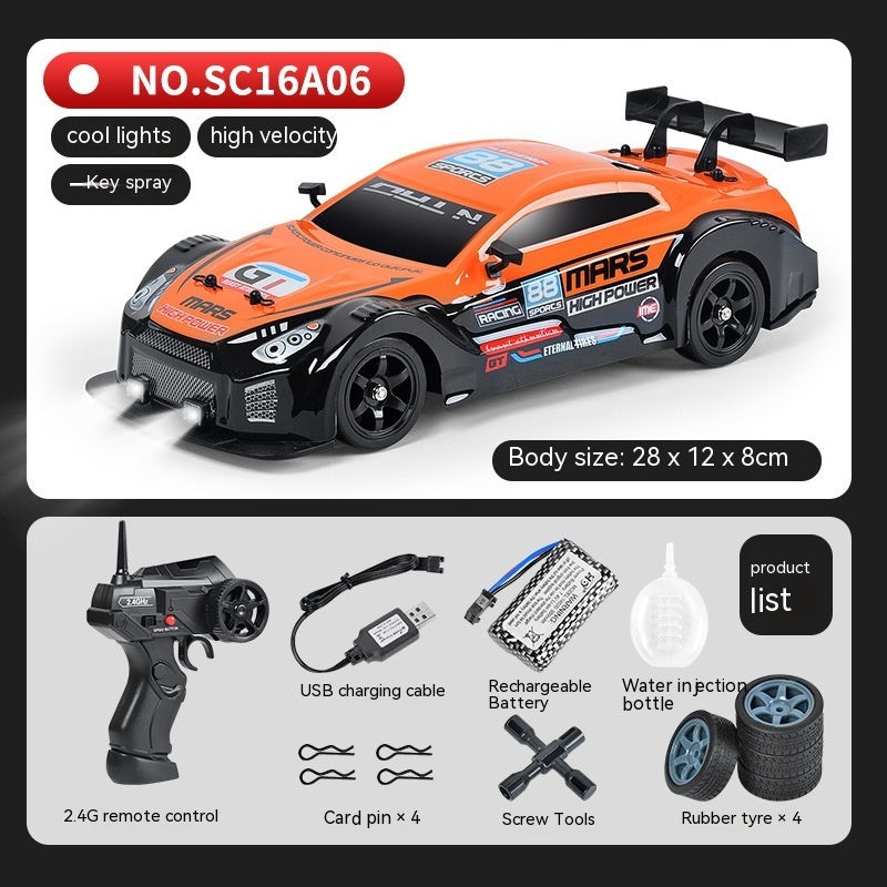 Remote Control Car Four-wheel Drive Drift Racing Car With Light Spray Boy Toy Remote Control Toy Car