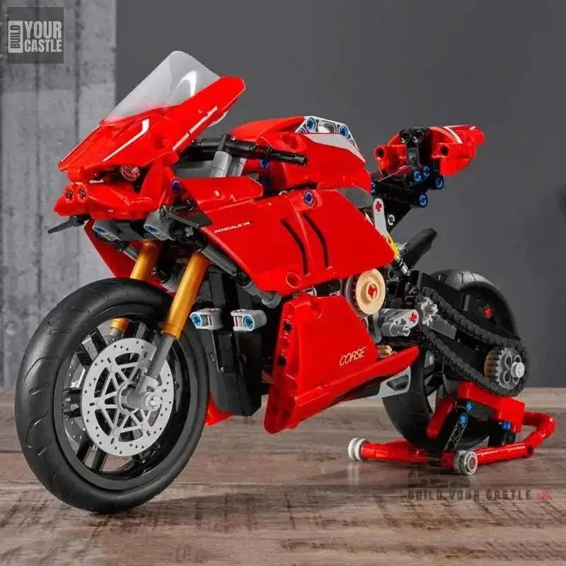 Ducatied Motorcycle Building Blocks Motorbike 42107 Locomotive Model Mechanical Assembly Bricks