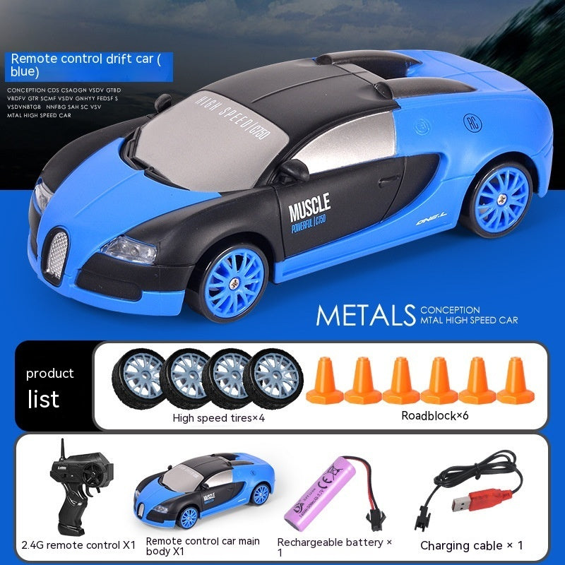 Remote Control Car Four-wheel Drive Drift Racing Car With Light Spray Boy Toy Remote Control Toy Car