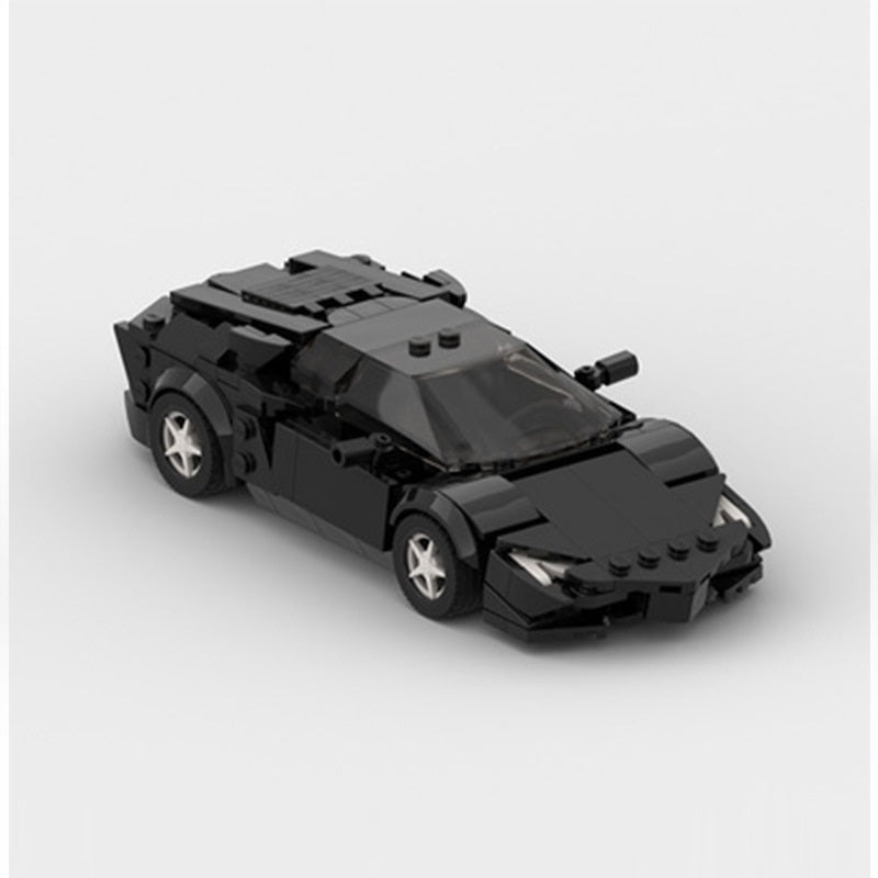 Building Block Compatible Assembled Car Model