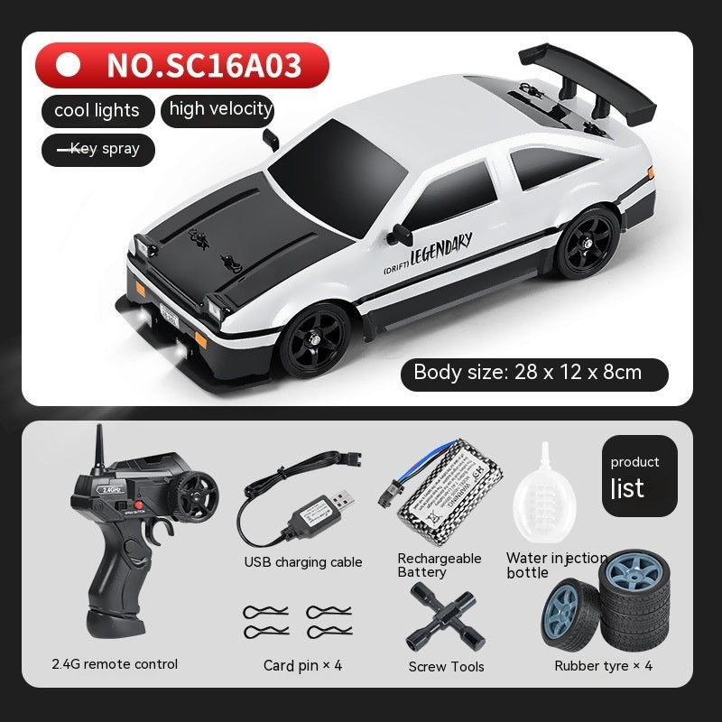 Remote Control Car Four-wheel Drive Drift Racing Car With Light Spray Boy Toy Remote Control Toy Car