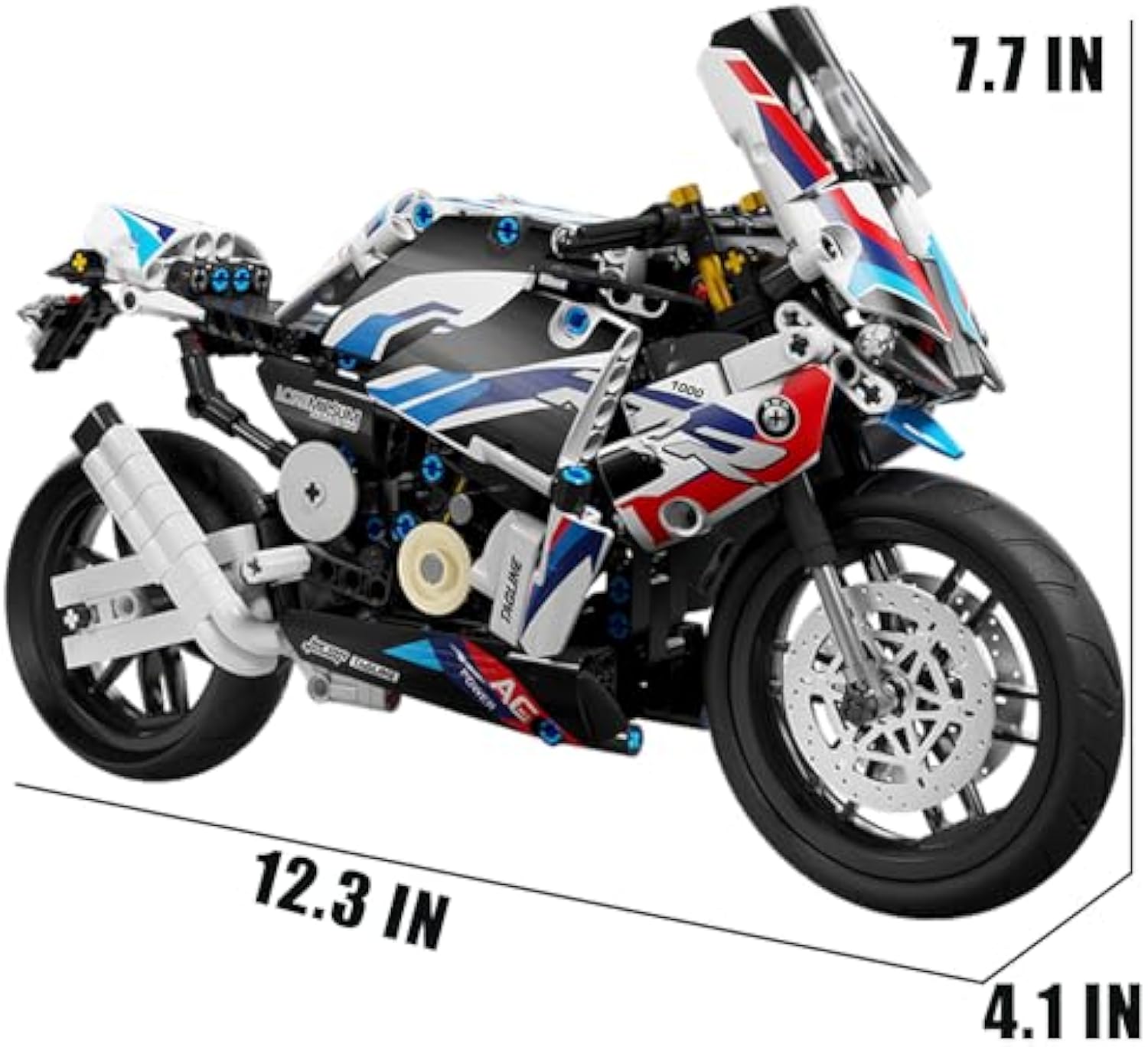 Motorcycle Toy Building Block Set-589 PCS Collectible Motorcycle Display Model Toys as Gift for Kids or Adult