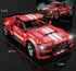 T5017 Ford Mustang Shelby GT500 Red Super Sports Racing Car Model Building Blocks