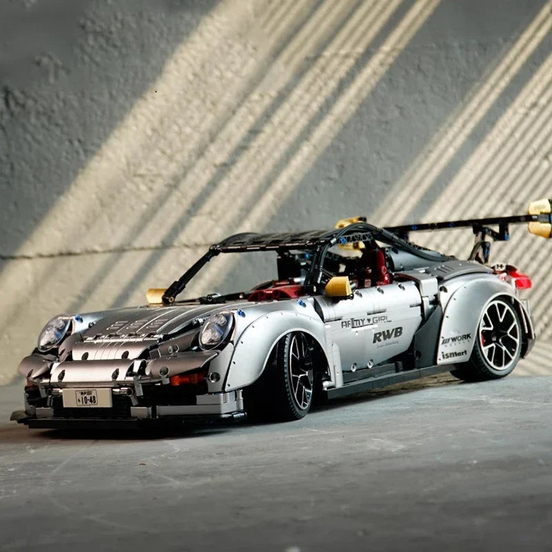 Technical Super Sports Car 1:8 Model City Racing Series DIY——Remote Control Light + Remote Control Power Unit