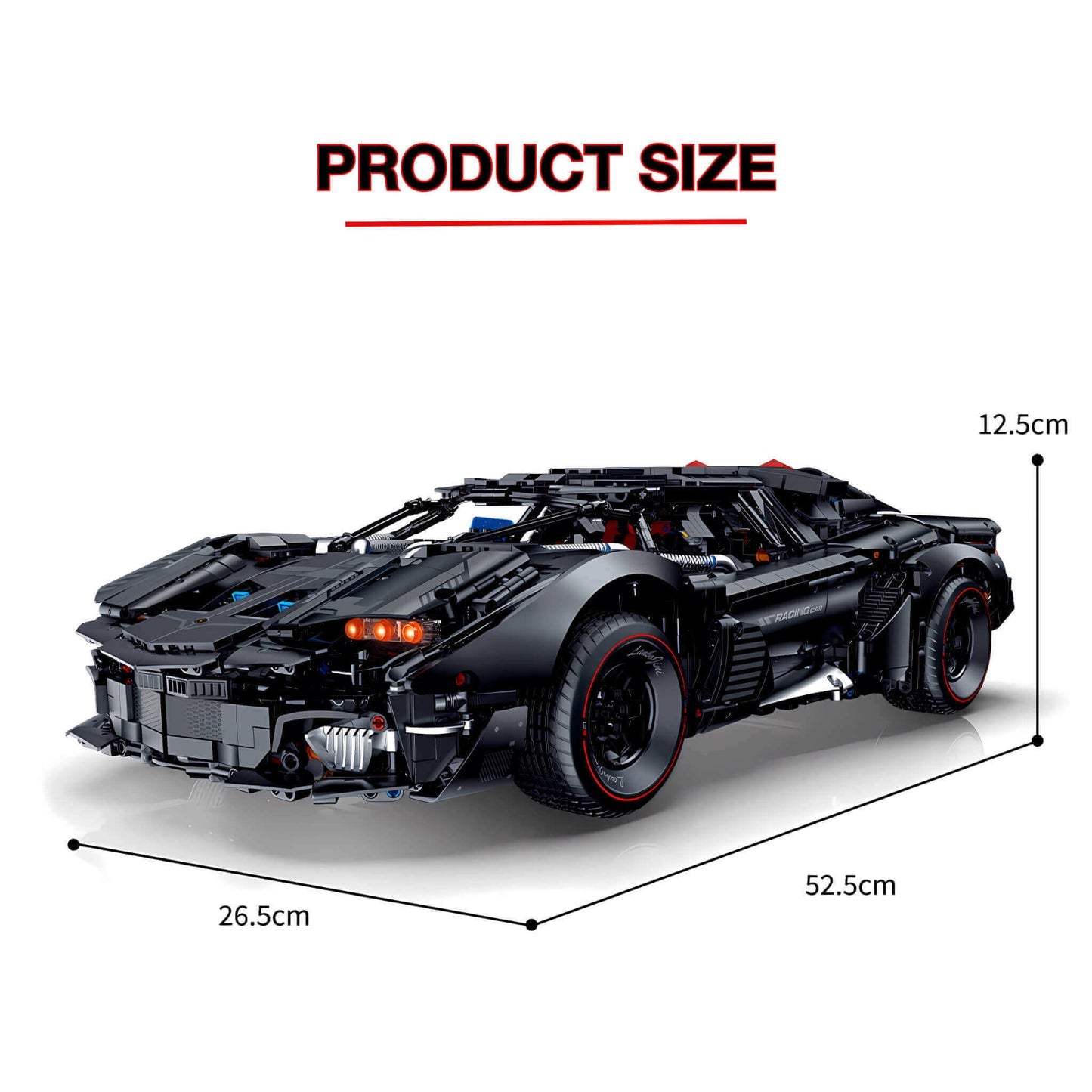 Building Blocks Toy 1:8 Armored Model Sports Car 4290 Bricks Set Gift For Kids Adults