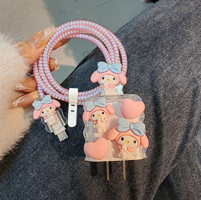 Sanrio Laser Pink Phone Cable Protector