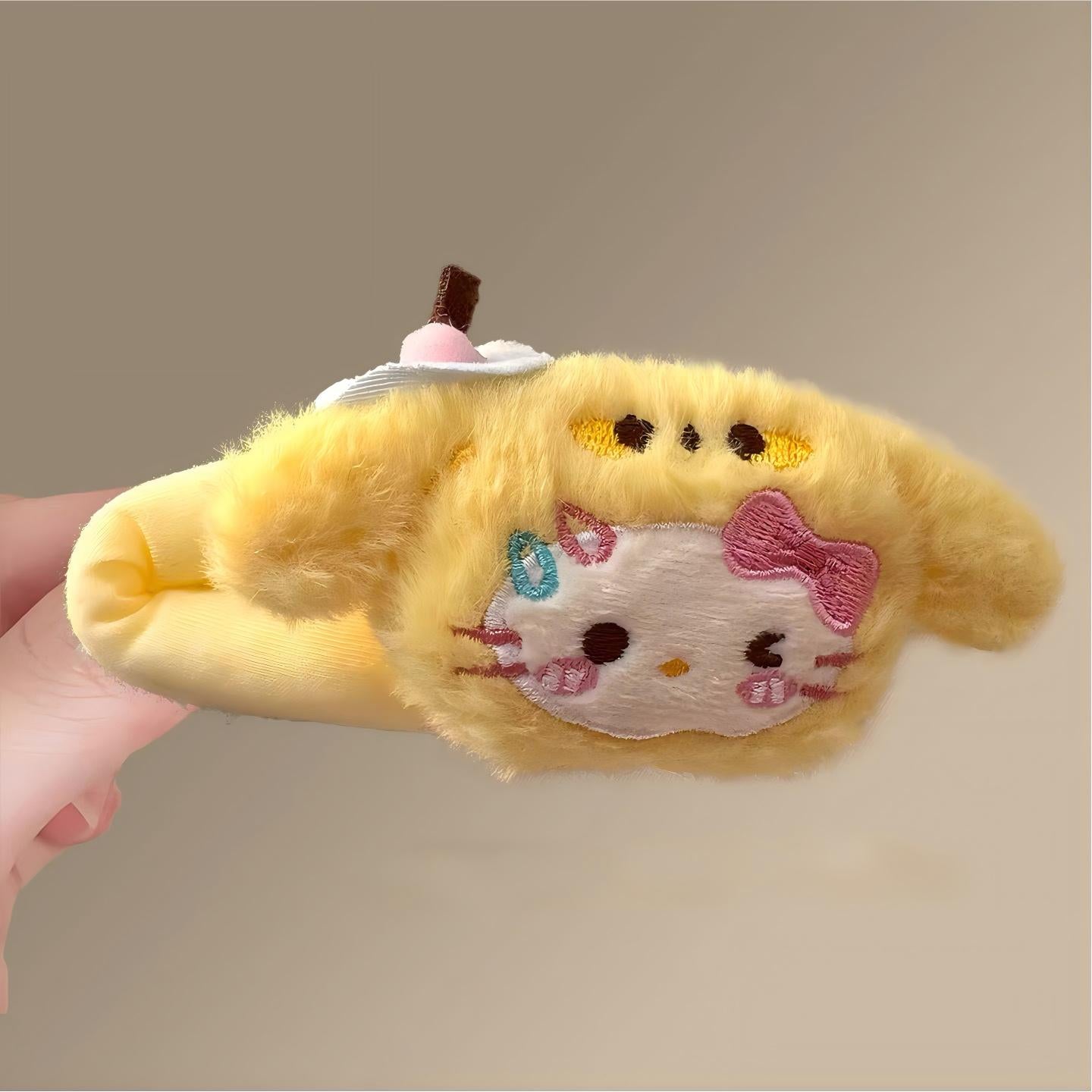 Sanrio HELLO KITTY Mini Cupcake Plush Hair Clip & Hair Band