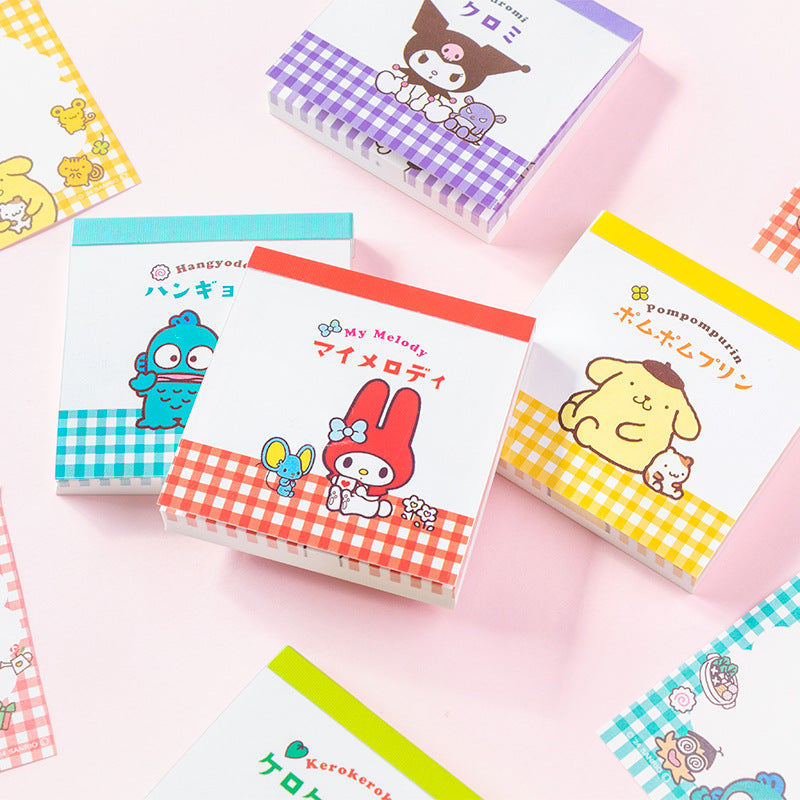 Sanrio Small Grid Notepad - Office Memo & Reminder Notes