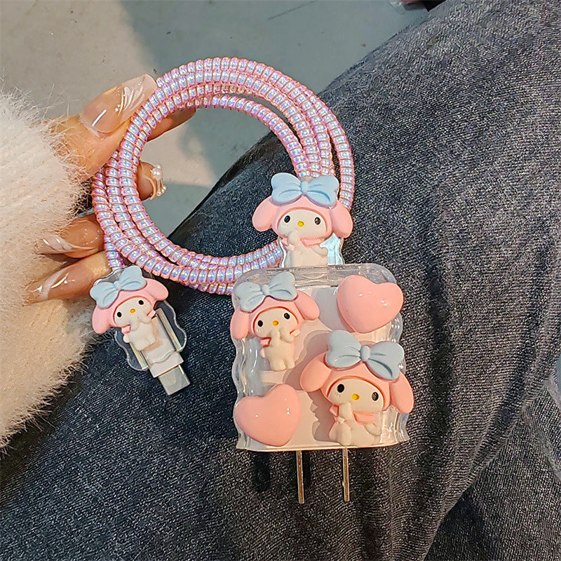 Sanrio Laser Pink Phone Cable Protector