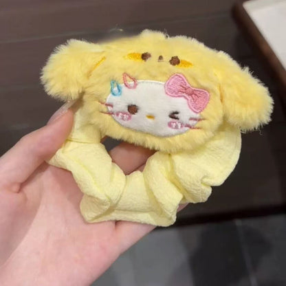 Sanrio HELLO KITTY Mini Cupcake Plush Hair Clip & Hair Band