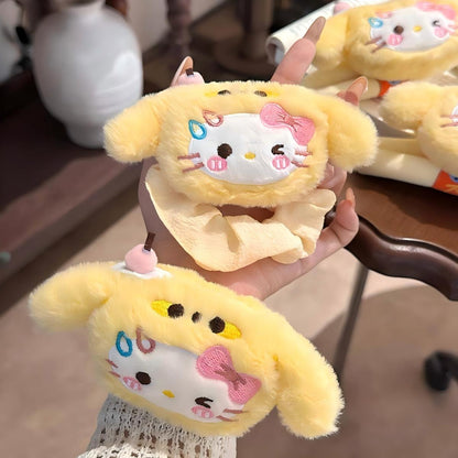 Sanrio HELLO KITTY Mini Cupcake Plush Hair Clip & Hair Band