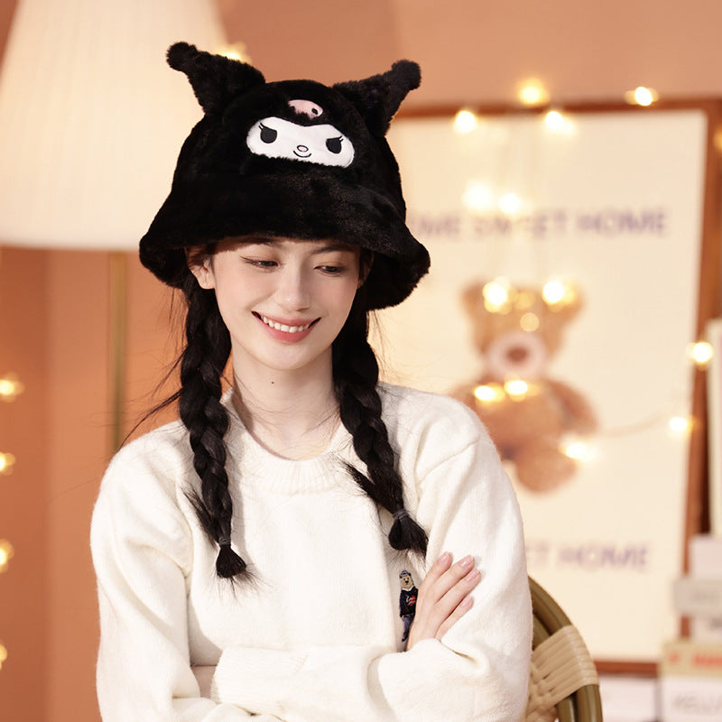 Kuromi - Plush bucket hat