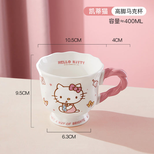 Hello Kitty-Ceramic Cup with Lid