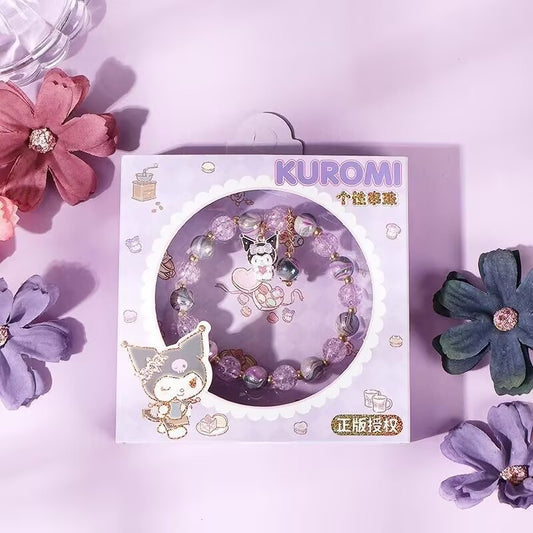 Kuromi crystal bracelet