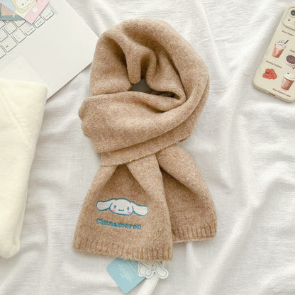 Cinnamoroll - Knitted wool scarf