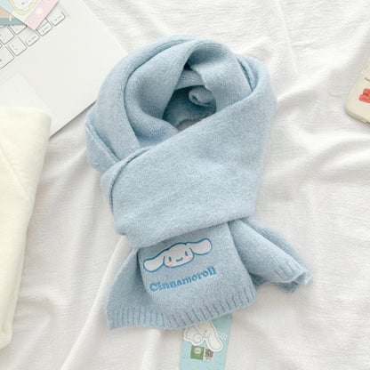 Cinnamoroll - Knitted wool scarf