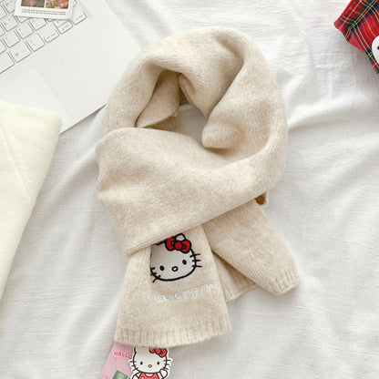 Hello Kitty - Knitted wool scarf