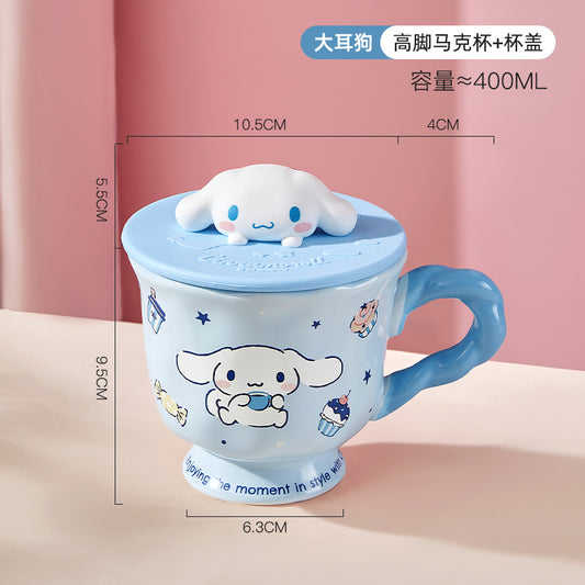 Cinnamoroll-Ceramic Cup with Lid