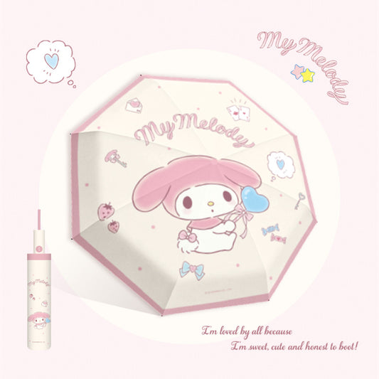 My Melody Tri-fold automatic umbrella