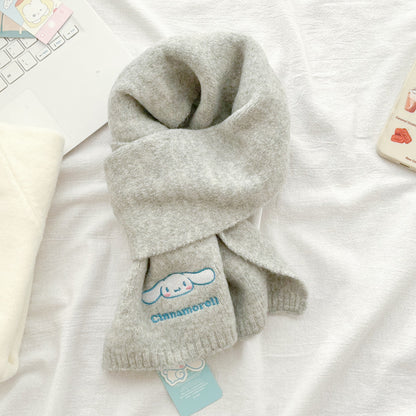 Cinnamoroll - Knitted wool scarf