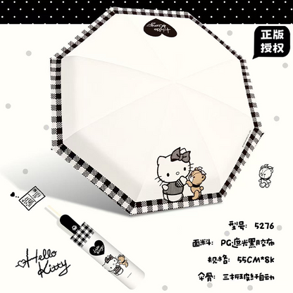 Hello Kitty Tri-fold automatic umbrella